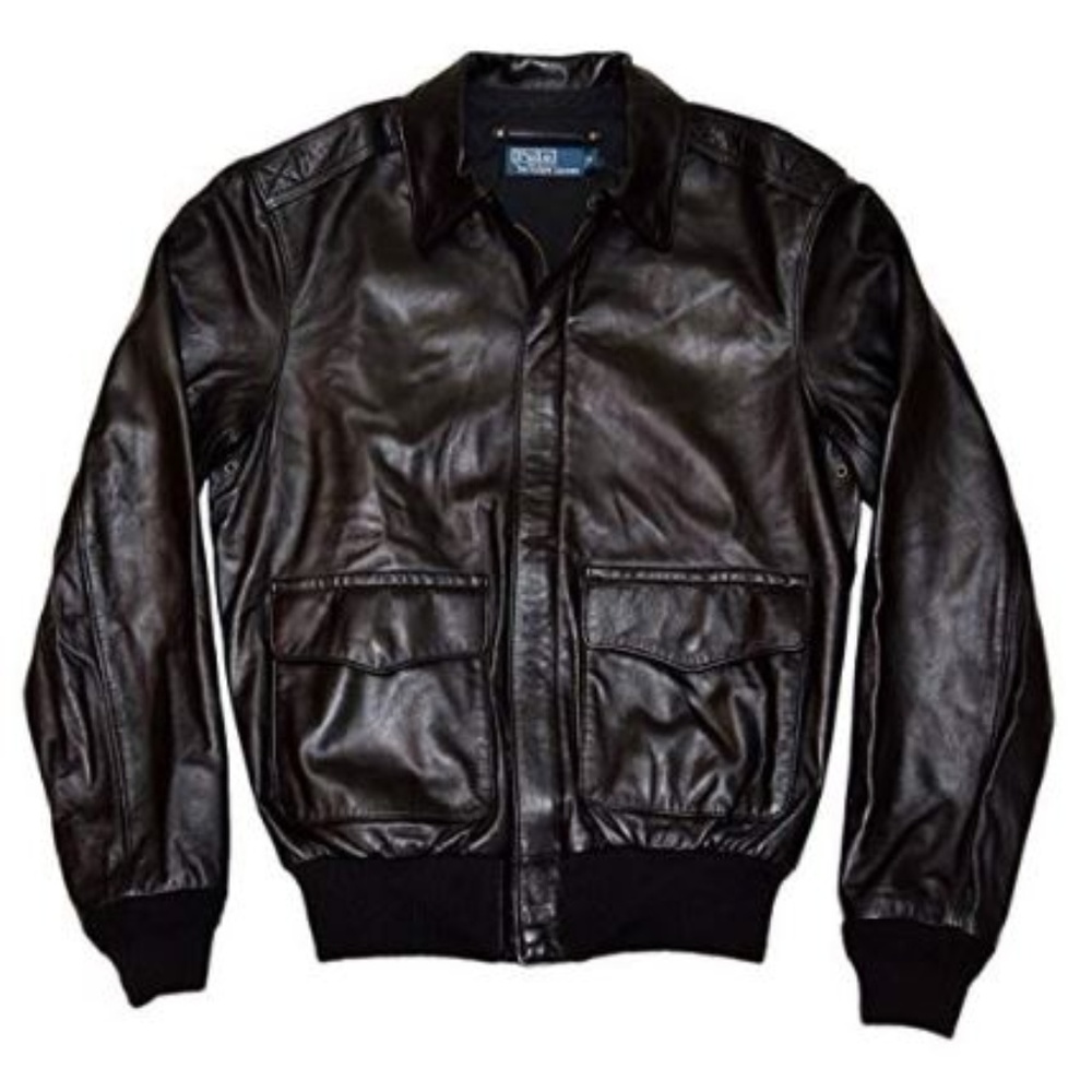 Polo Ralph Lauren Lambskin Leather A2 Flight Jacke